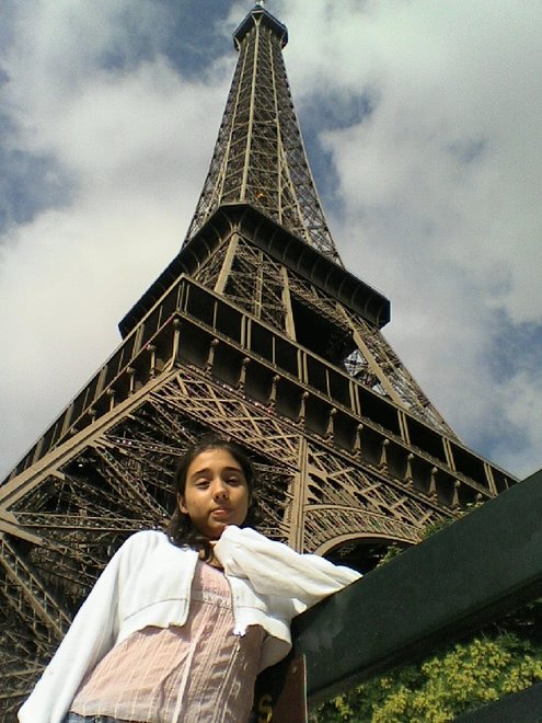 En Paris, en la Torre Eiffel