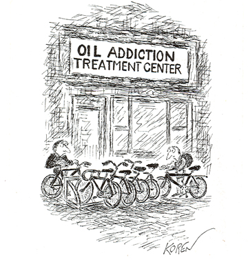 Koren cartoon Oil Addiction Treatment Center