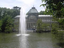 Palacio de Cristal in the Retiro Park (central Madrid)