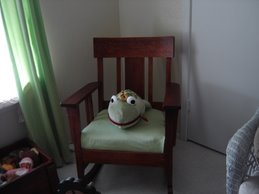 Granny's rocking chair w/ frog