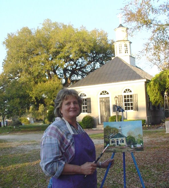 Painting at Christ Church, Mt. Pleasant, SC