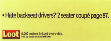 Loot - Backseat Drivers