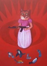 Kitty With A Tommy Gun