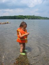 Jianna playing in the Lake