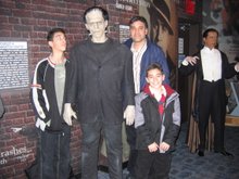 Daddy and his boys at the wax Museum