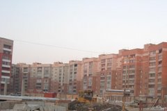 The mass apartment block