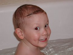 Quinn's First Bath "By Himself"