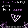 love 8 letters....