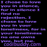I choose....