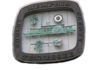 Weathered but Beautiful Seal of the City of Memphis, City Hall