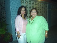 La directora Sra. Piris y la Presidenta del Consejo Escolar Sra. Alvarez