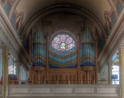 Saint Francis Borgia Church in Washington, MIssouri - pipe organ