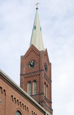 Saint Francis Borgia Church in Washington, MIssouri - spire