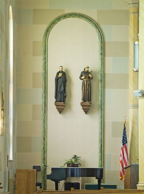 Saint Francis Borgia Church in Washington, MIssouri - statues of saints