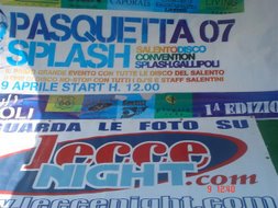 pasquetta splash leccenight