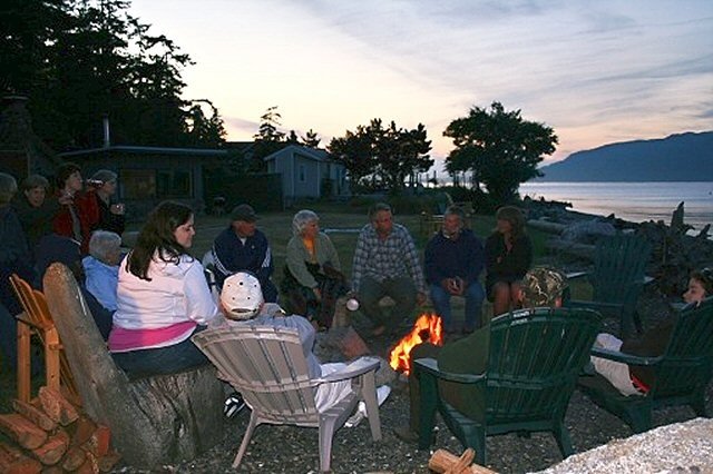 Family campfire