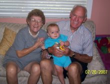 Isaiah w/Great Grandparents