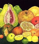 Makan buah-buahan segar