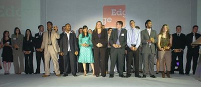 Nominees on stage at The Edge Employer Awards