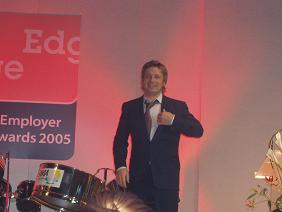 Jamie Oliver addressing The Edge Awards 2005