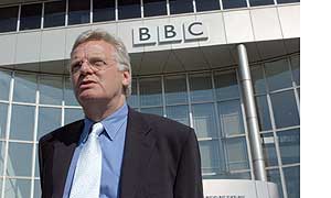Michael Grade's first day at the BBC 17 May 2004