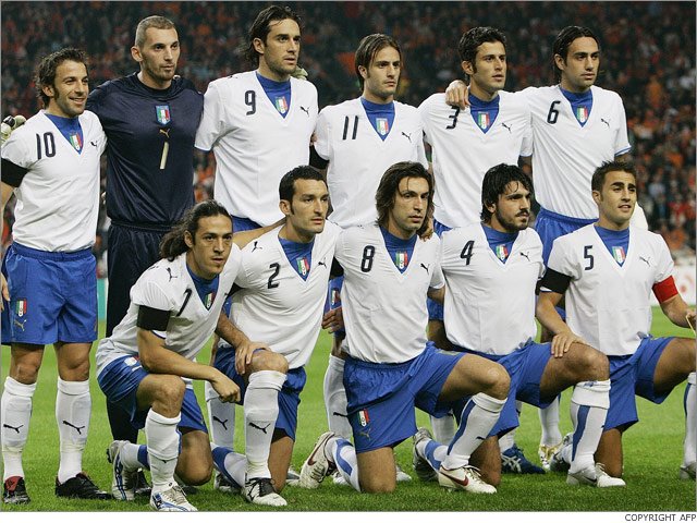 Homeland, Honor, & Candor: Squad Names of Italian National Soccer Team ...