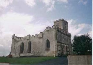 A church with battlements