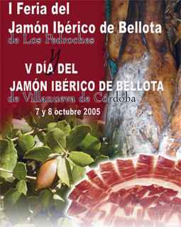 Cartel del Día del Jamón en Villanueva de Córdoba