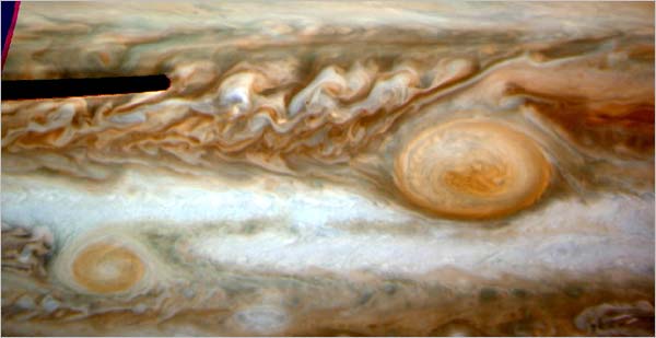 Two Red Spots on Jupiter