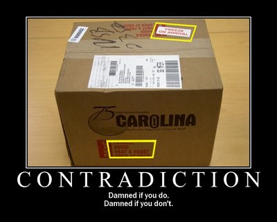 Contradiction motivation poster