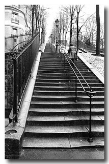Montmartre Steps - Rue Foyatier, Paris 1977