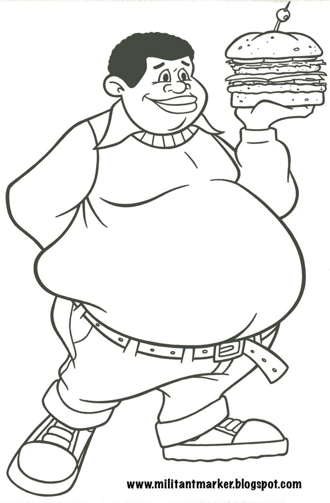 Fat Coloring Pages 19