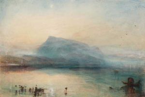 J.M.W. Turner - The Blue Rigi, Lake of Lucerne, Sunrise. (image copyright © Christie's Images Ltd)