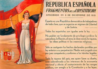 Parece que el ideario de la IIª República era demasiado avanzado para la mentalidad española. En la imagen, un extracto de la Constitución de Diciembre de 1931