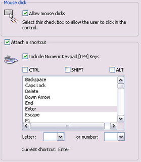 Adobe Captivate 2 Keyboard shortcut dialog