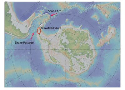 Drake Passage and Bransfield Strait