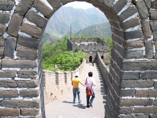 Oh to be young, in love and walking on the Great Wall at Mutianyu in the Springtime.