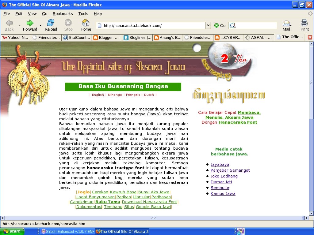 Mencoba Untuk Berubah: The Official Site of Aksara Jawa