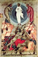 Preobrazhenie Gospodne, Icon from XVth Century, Novgorod