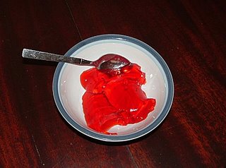 raspberry jello for lunch