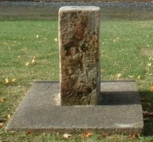 The Ol' Auction Block in Luray, Virginia, reportedly used for auctioning slaves in the 19th century.