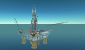 the oil rig