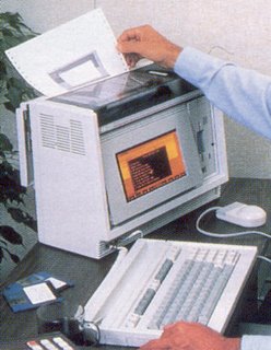 HP Integral PC as shown being used in Professional Computing July/August 1985, p. 21