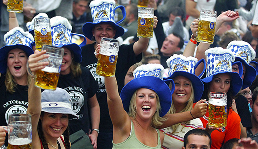 Немцы радуются. Октоберфест 2012 год. Фестиваль Октоберфест 18 +.
