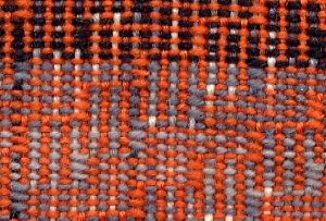 close up of  shadow weave in sock yarns