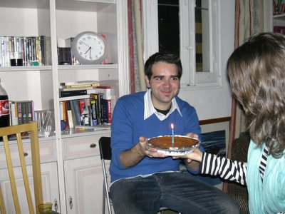 Gifted with the greatest birthday cake of all, Pumpkin Pie