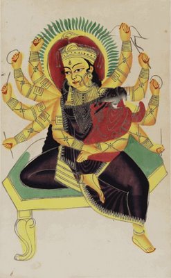 Pavarti (10-armed) nursing Ganesha