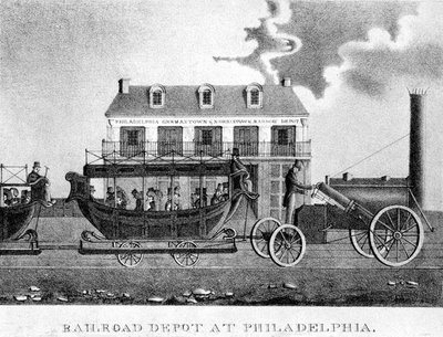 Railroad Depot at Philadelphia 1832