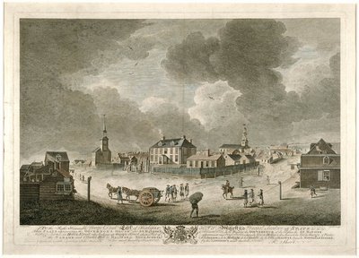 The Governor's House and St. Mather's Meeting House, Halifax (Nova Scotia), 1764