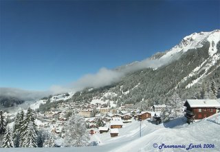 Image of Aproach to Wengen from Ski run